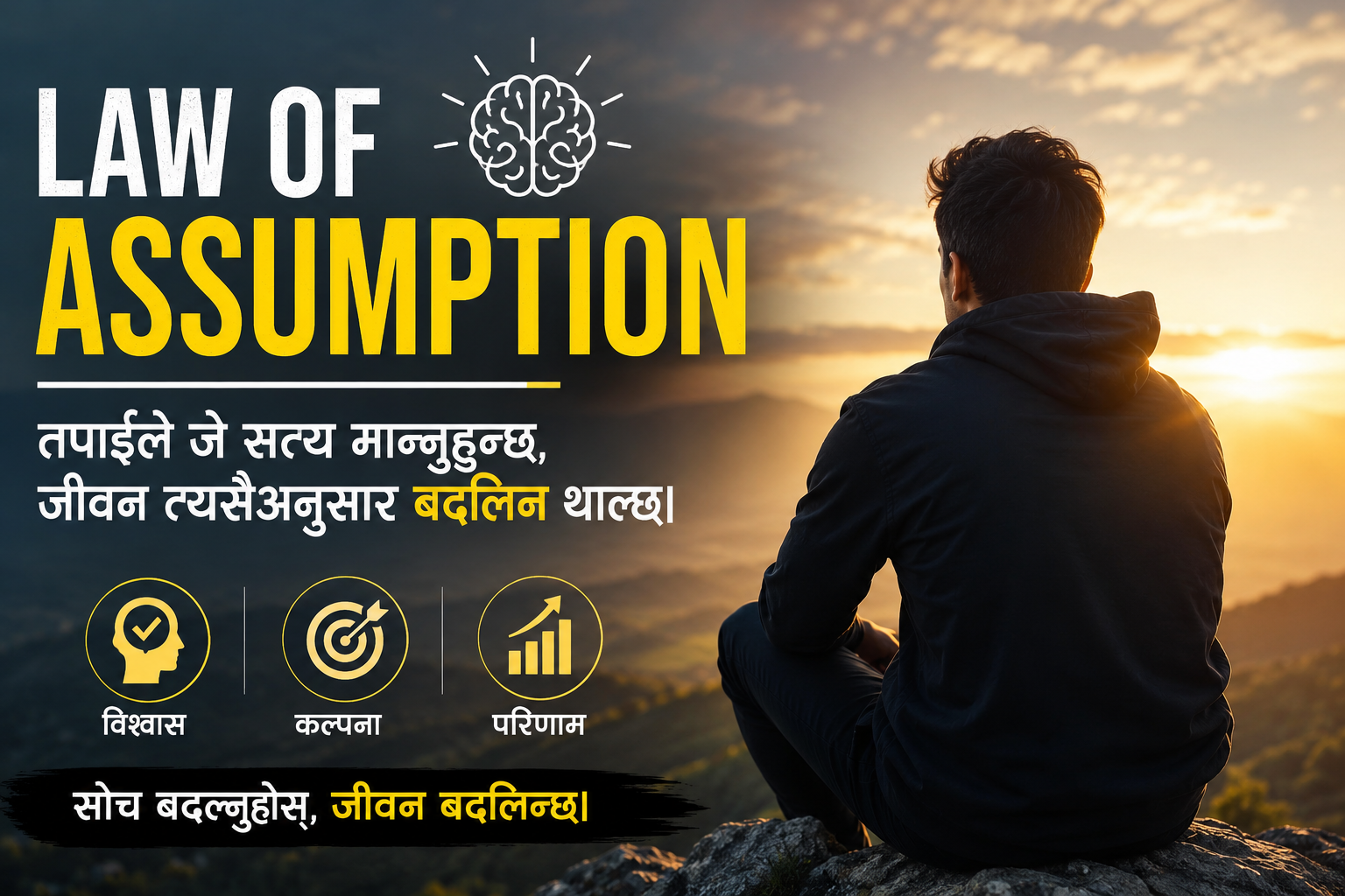 ल अफ असम्प्सन (Law of Assumption): तपाईंले जे सत्य मान्नुहुन्छ, जीवन त्यसैअनुसार बदलिन थाल्छ!
